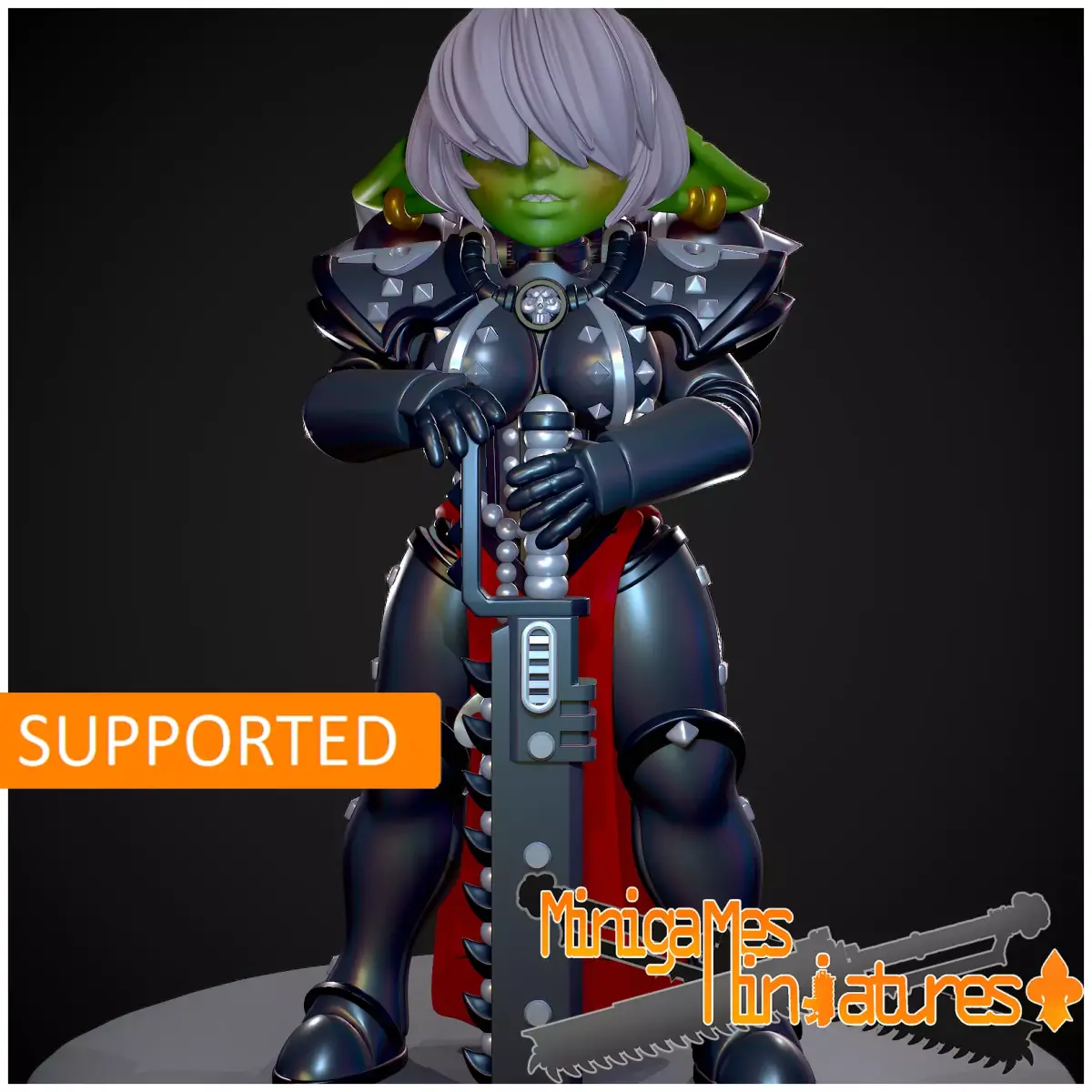 Gobbo nun anime figurine 3D print model