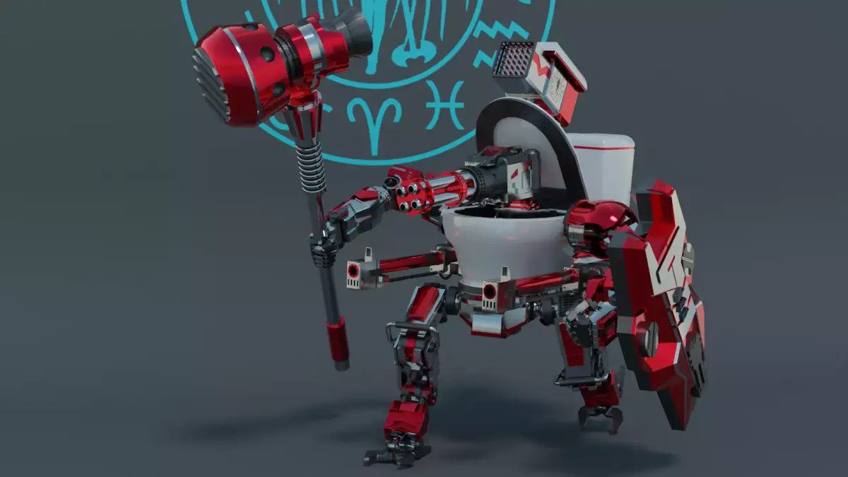 Mech Of Fun Low-poly 3D model