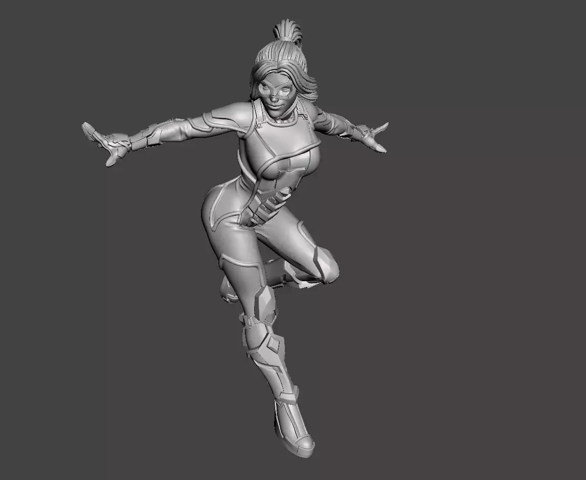 Black cat women 3d model for 3d printing  3D print model purchase