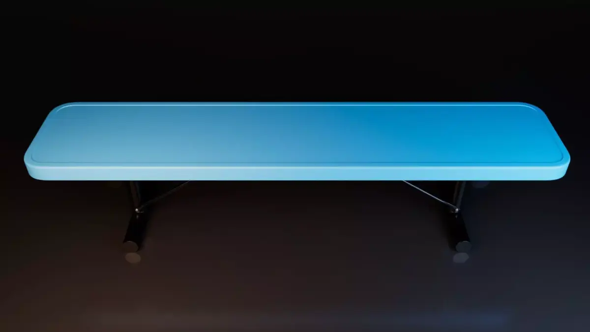 Park Bench Free low-poly 3D model 4