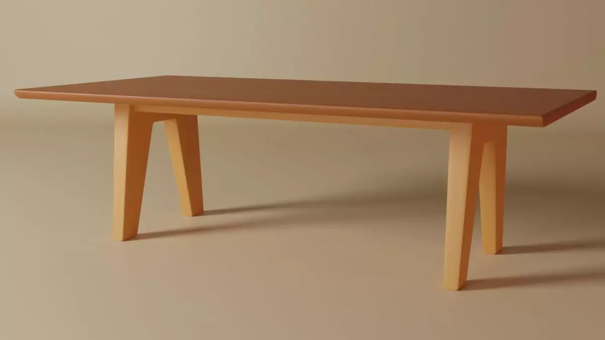 Dining Table Free low-poly 3D model purchase
