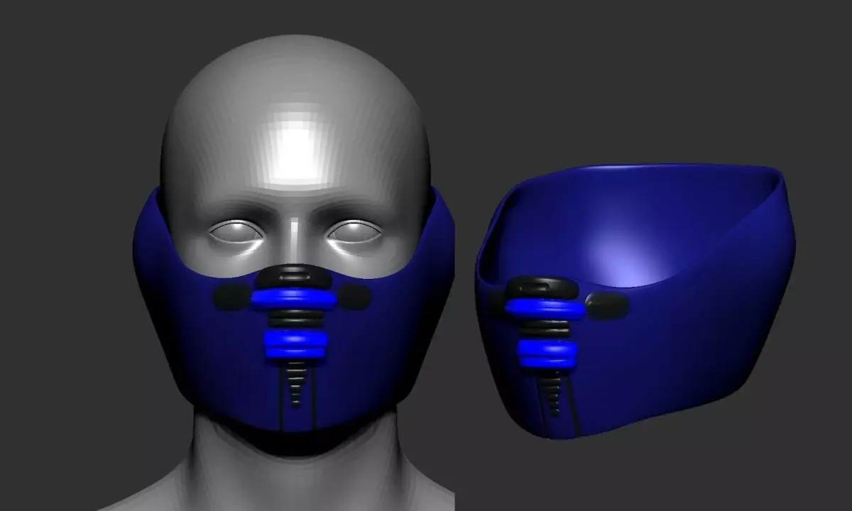 helmet high poly sculpt 3d printable ver 7 3D model 3D model 219