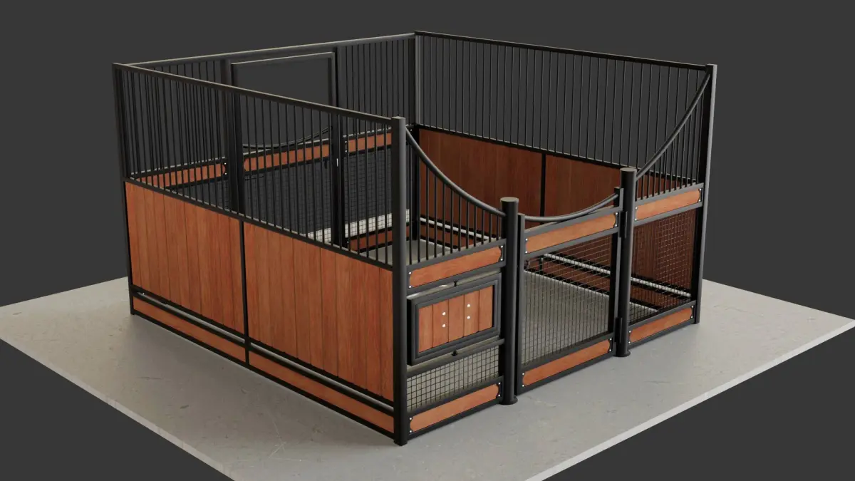 Horse stall 3D model purchase