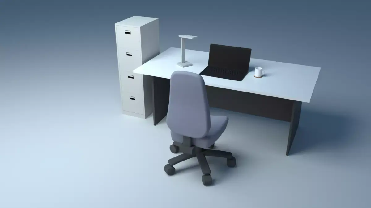 Office  Furniture Set Free 3D model