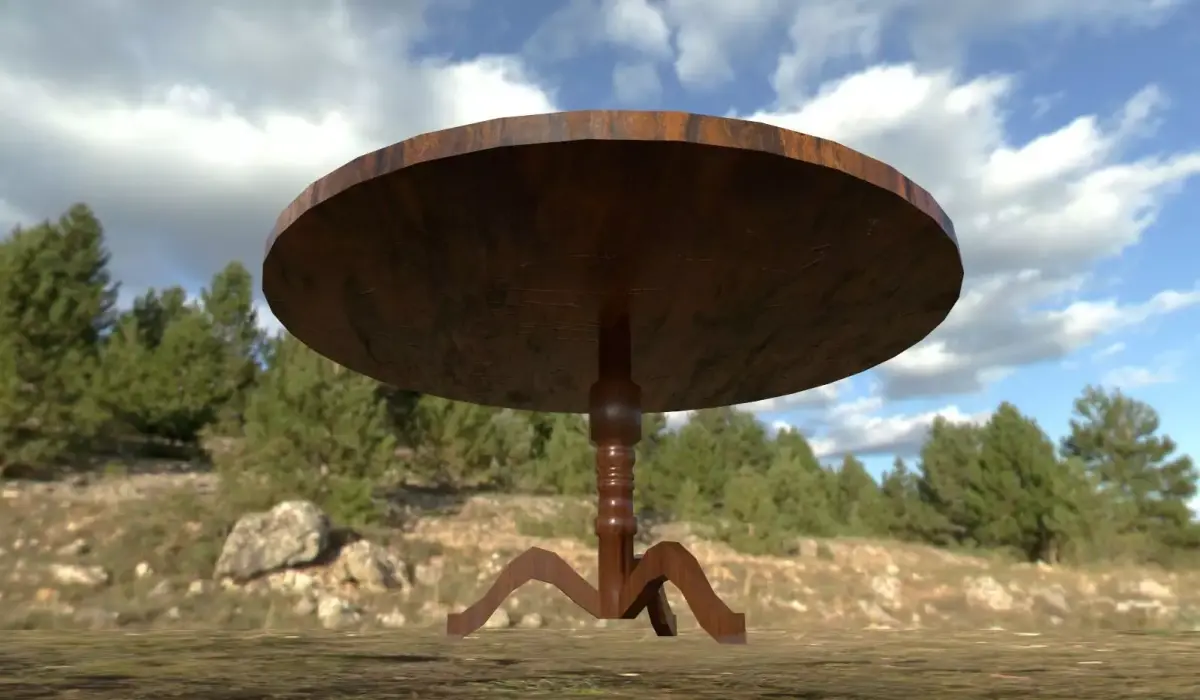 Round Table  Free low-poly 3D model