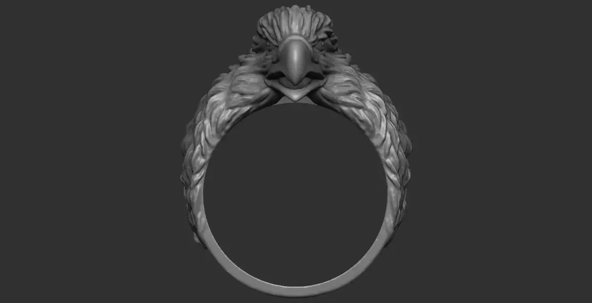 Eagle Ring 3D print model 7