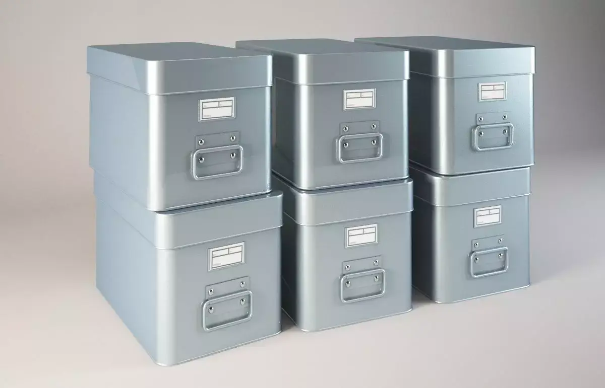 Archive Boxes Free 3D model