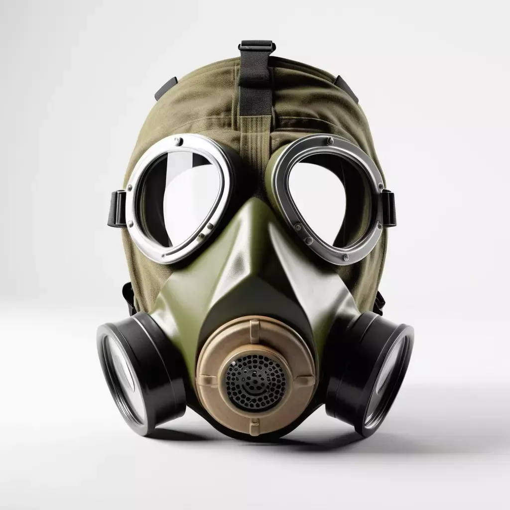 Dented Vintage Gas Mask 3D model