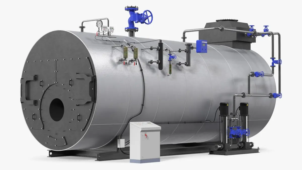 Industrial Horizontal Boiler 3D model