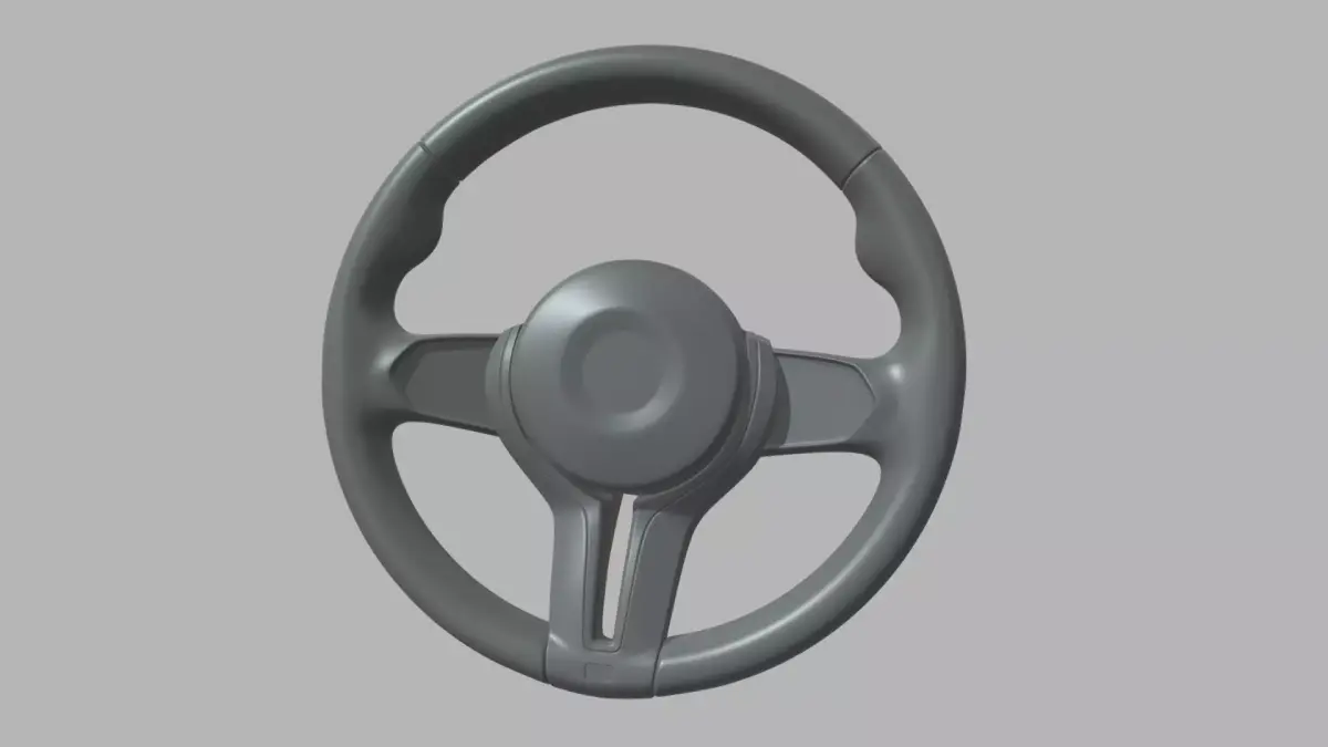 Steering Wheel Car 010 Low-poly 3D model