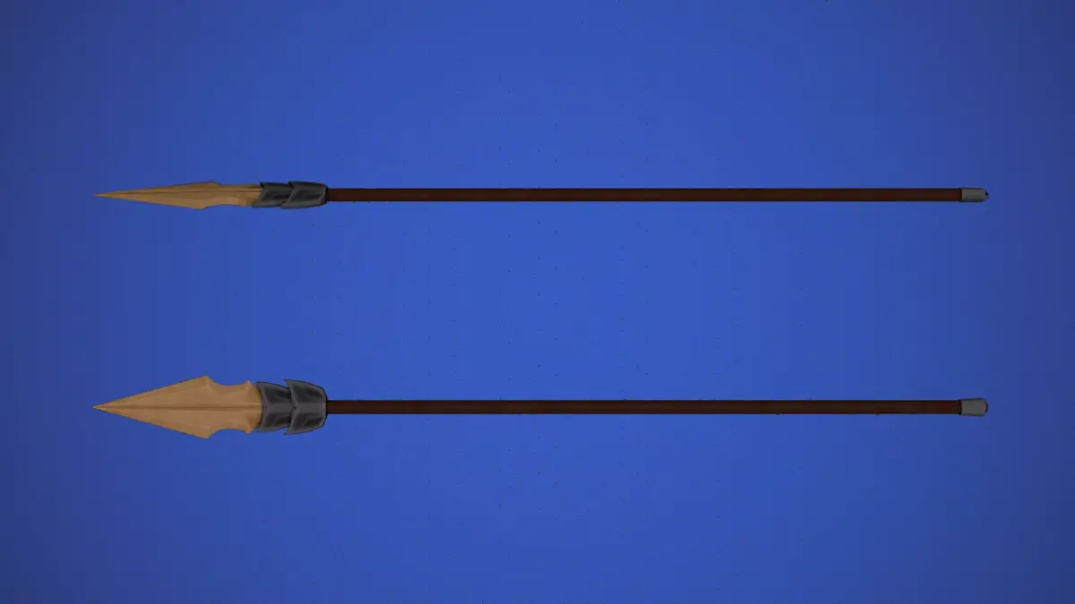 Stylized Spear Low-poly 3D model purchase
