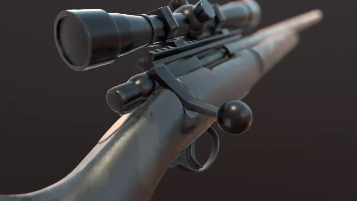 M24 Gun Low-poly 3D model