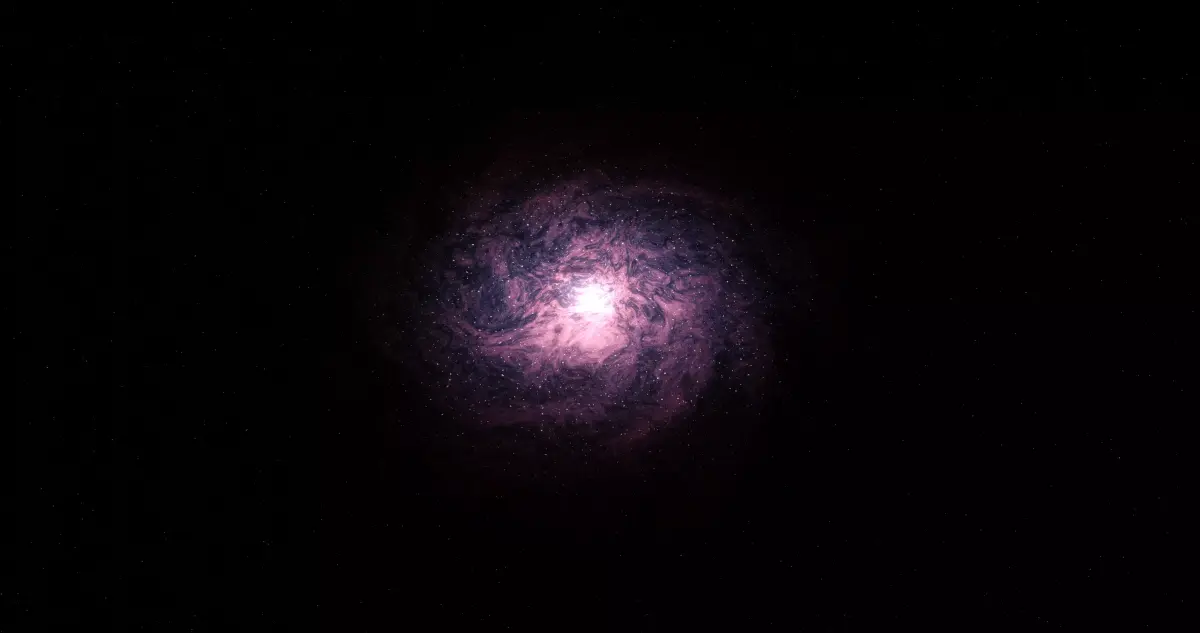 galaxy spiral Low-poly 3D model