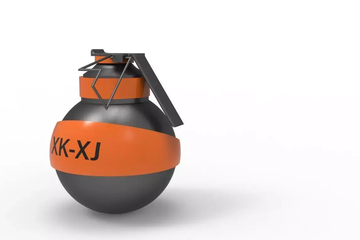 grenade round  Free 3D model