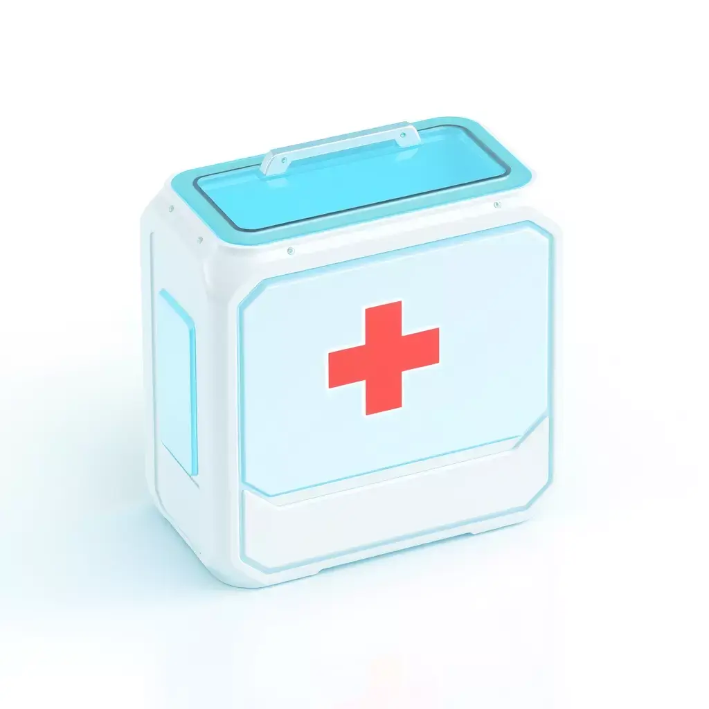 Futuristic Medical Kit Game Asset Low-poly 3D model