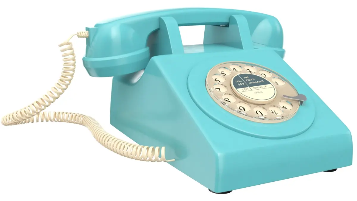 Blue Rotary Phone 3D model