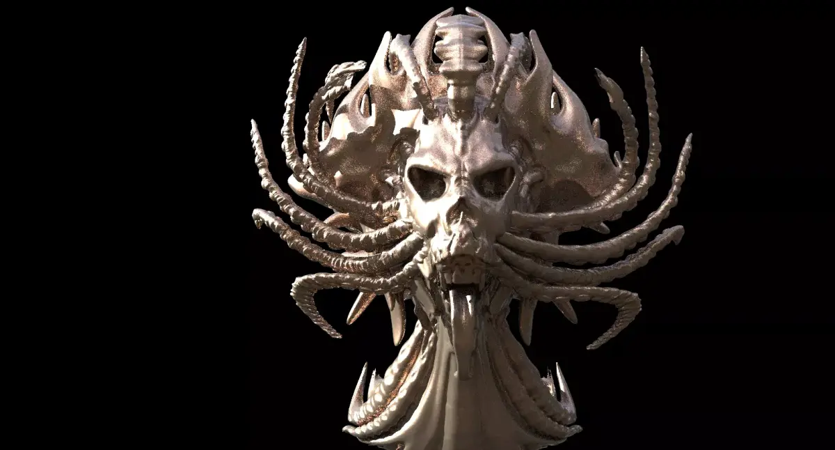 Alien God scull 4 3D model