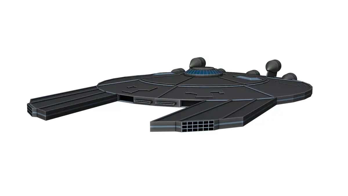DoomDoomer Spaceship Low-poly 3D model