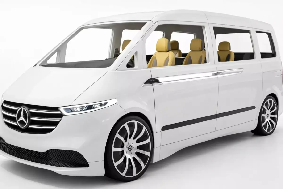 Mercedes Vito 2026 Modern Mid-Size Van for Transport 3D model