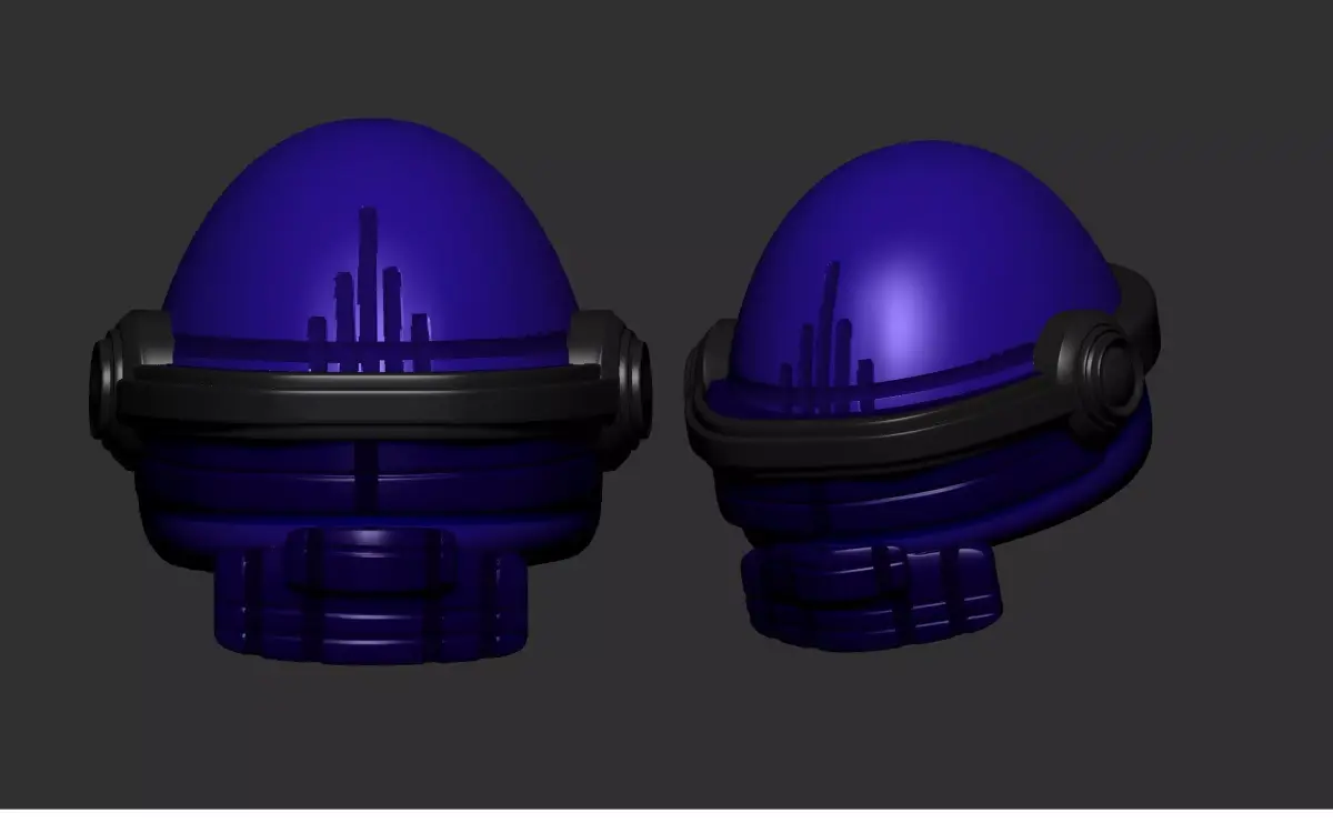 helmet high poly sculpt 3d printable ver 7 3D model 3D model 218