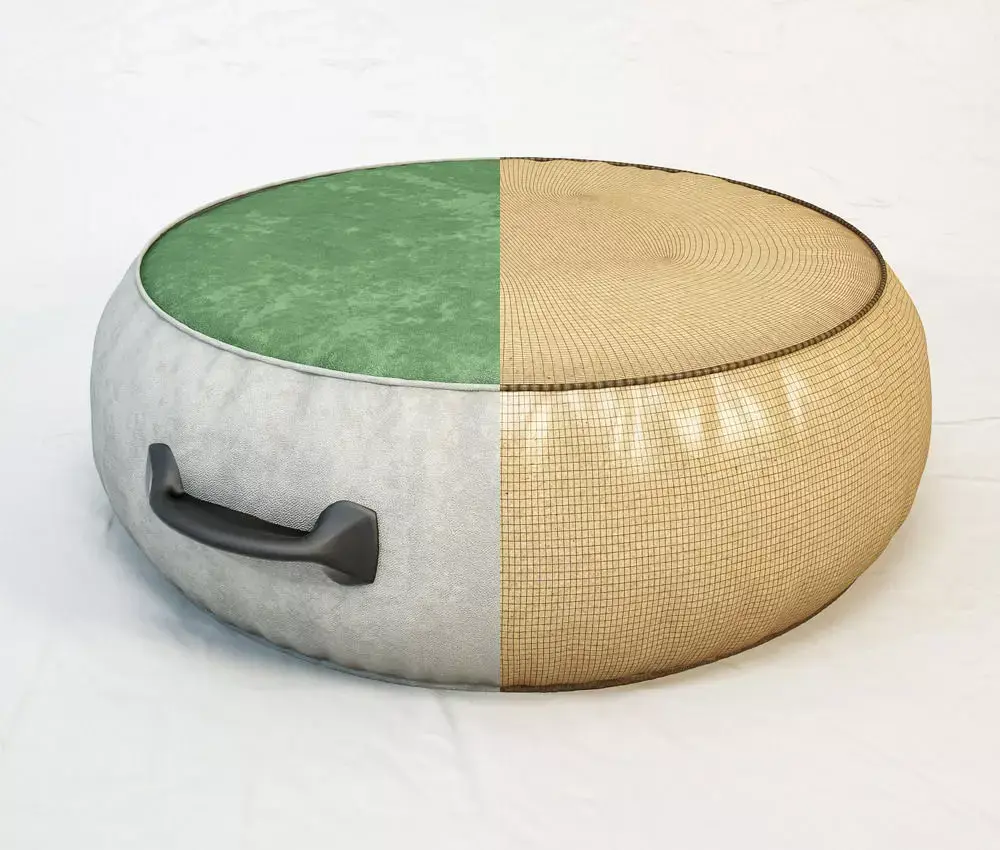 DIESEL Chubby Chic pouf L by Moroso Free 3D model