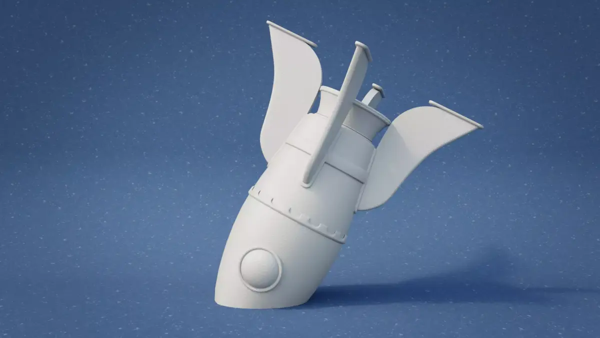 Rocket Ship 3D print model purchase