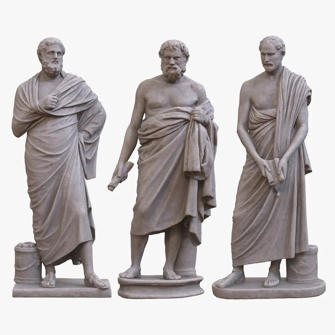 Philosopher Statue Collection 1 3D model