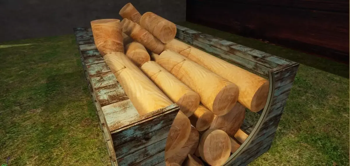 Wooden Wood Box 4K QUALITY 1 3D model