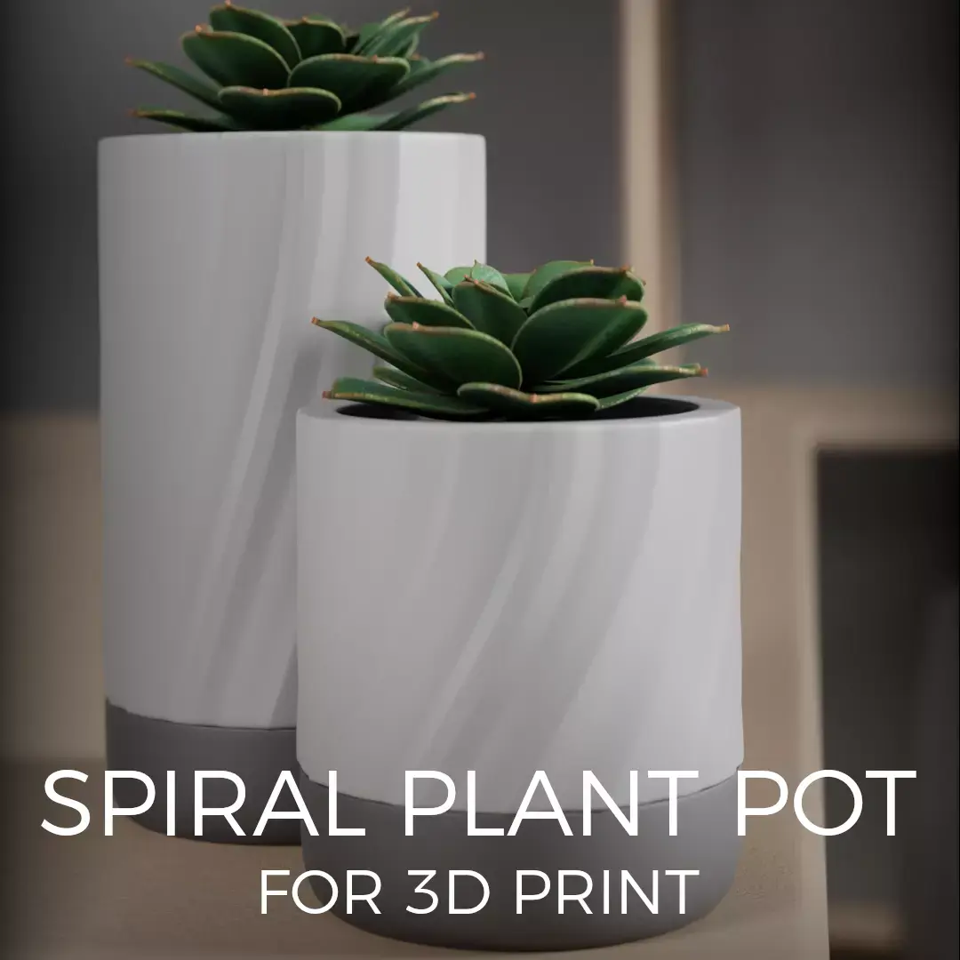  Spiral Plant Pot Free 3D print model