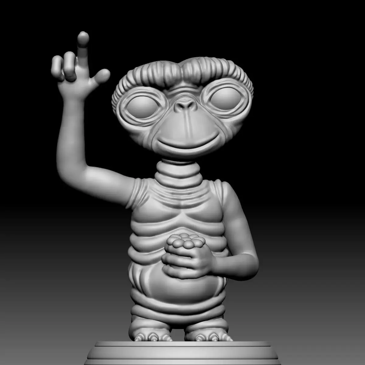 Alien Statue - 090 3D print model