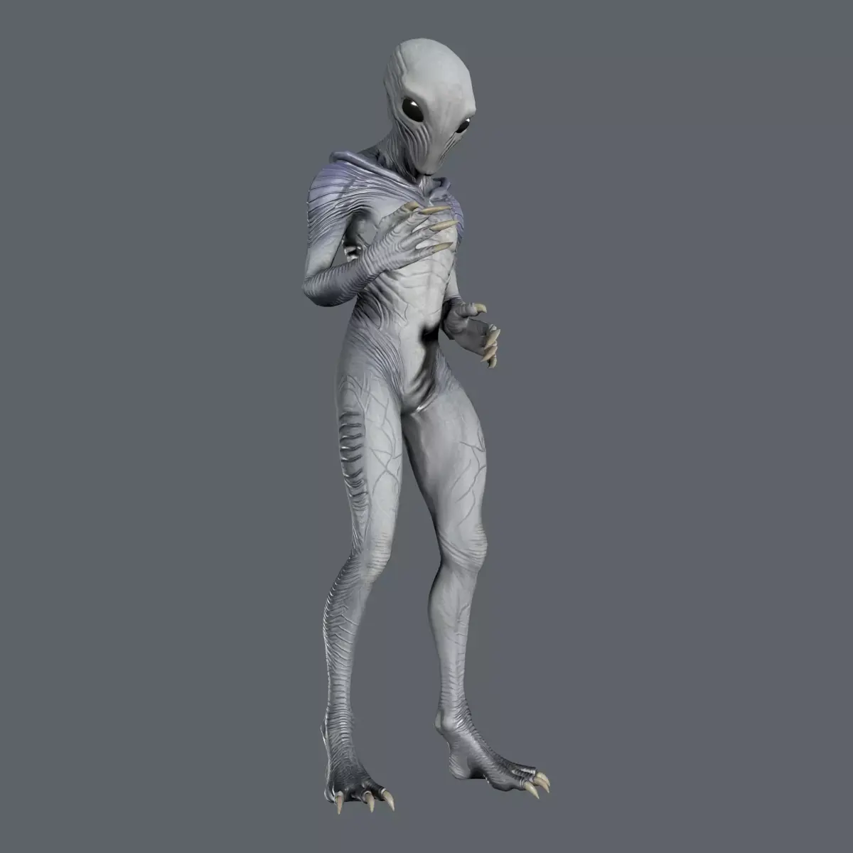 Alien Stalker - Sci-Fi Enemy Rigged Game-Ready  Low-poly 3D model