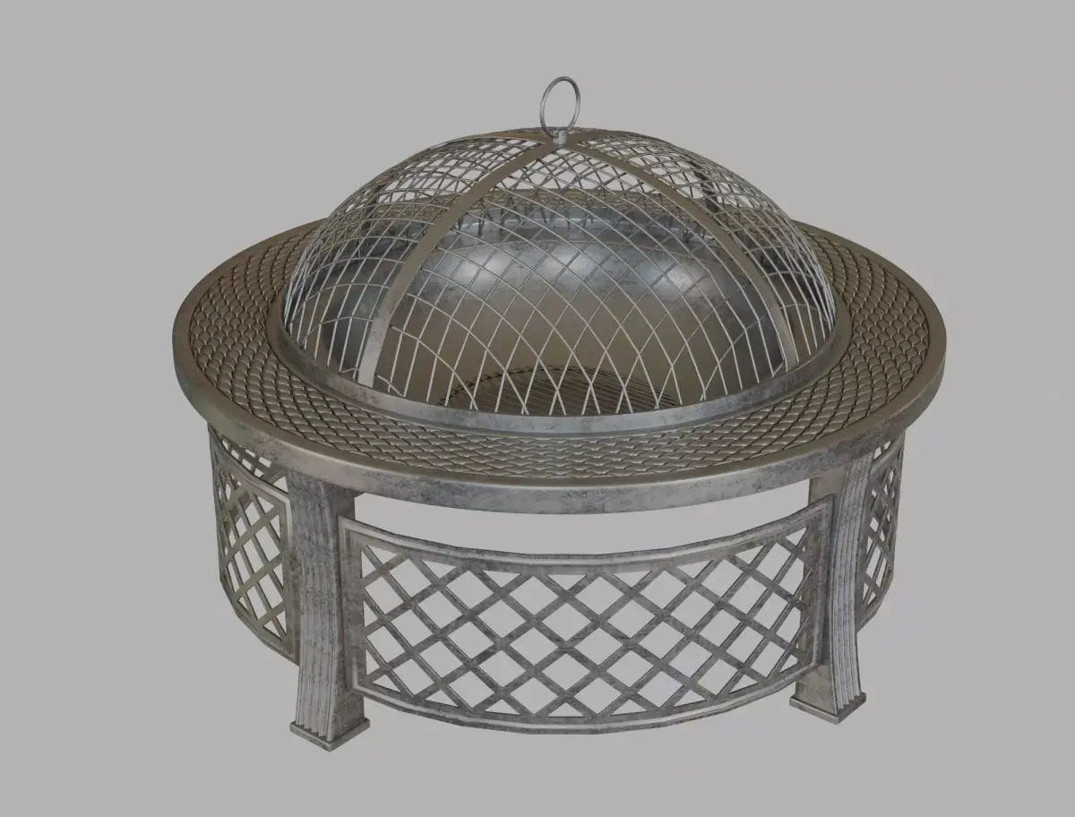 Firepit metal fire pit 3D model