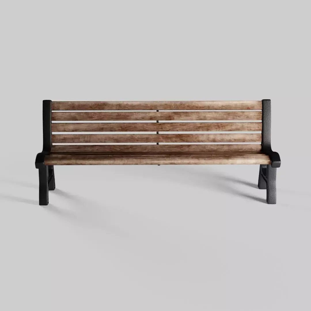 Bench park Low-poly 3D model buy