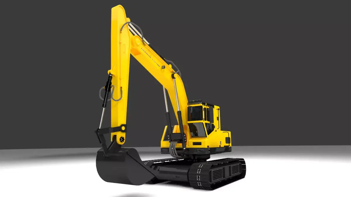 Excavator 001 3D model