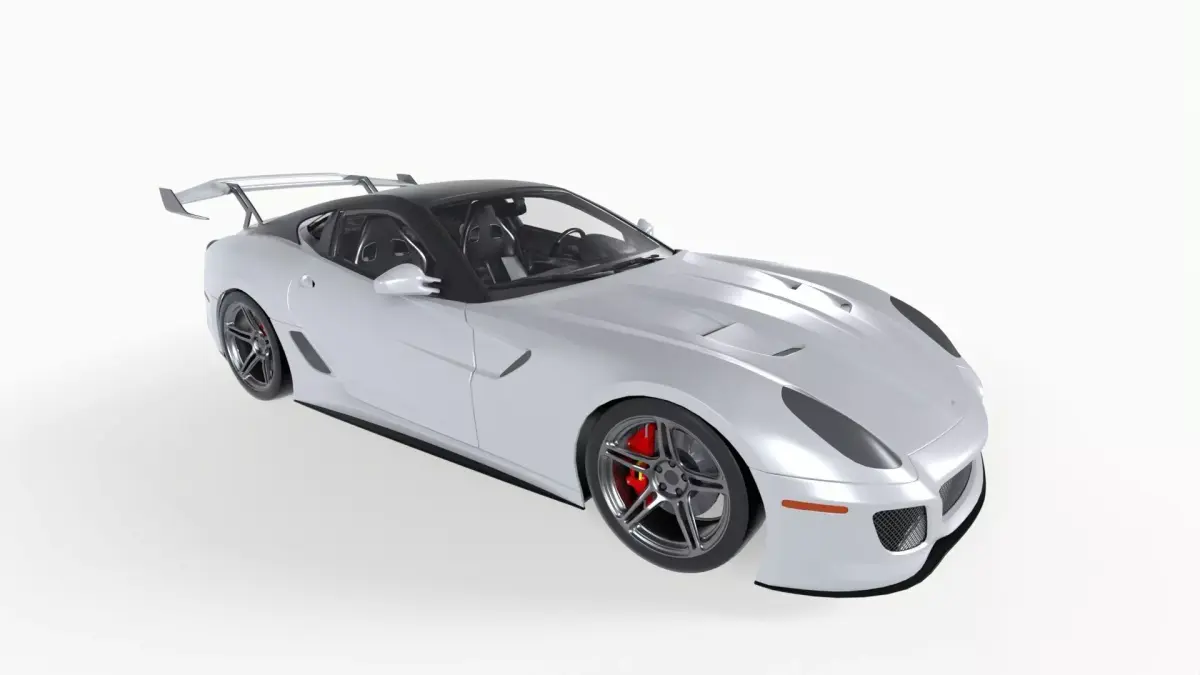 Super Sport Car Low-poly 3D model