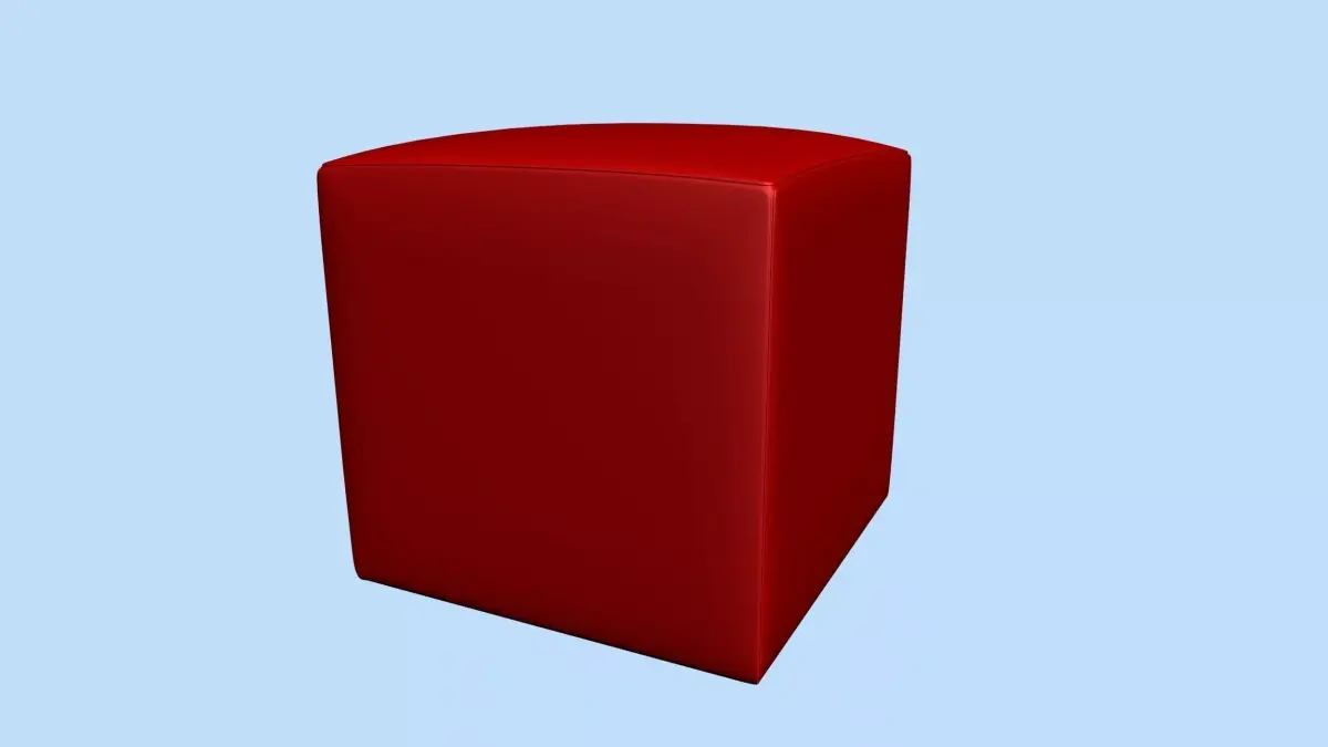 pouf leather Free 3D model