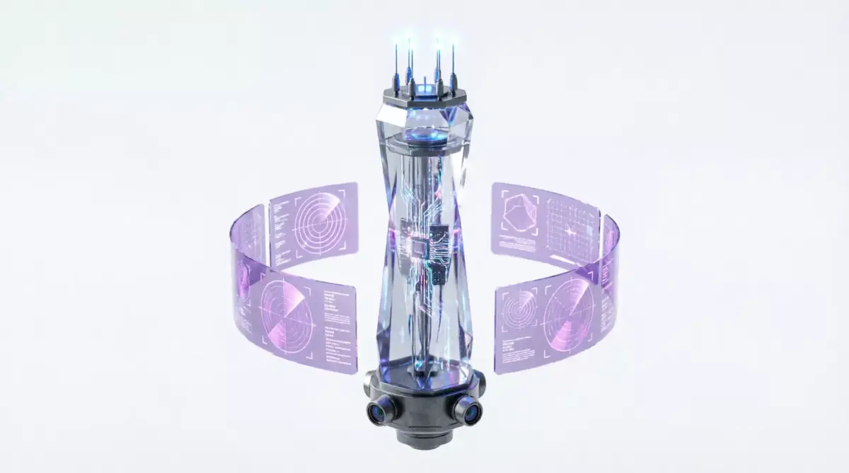 Futuristic Energy Generator Low-poly 3D model