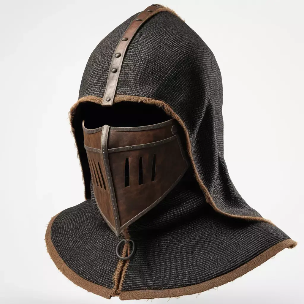 Medieval Fantasy Chainmail Helmet 3D model