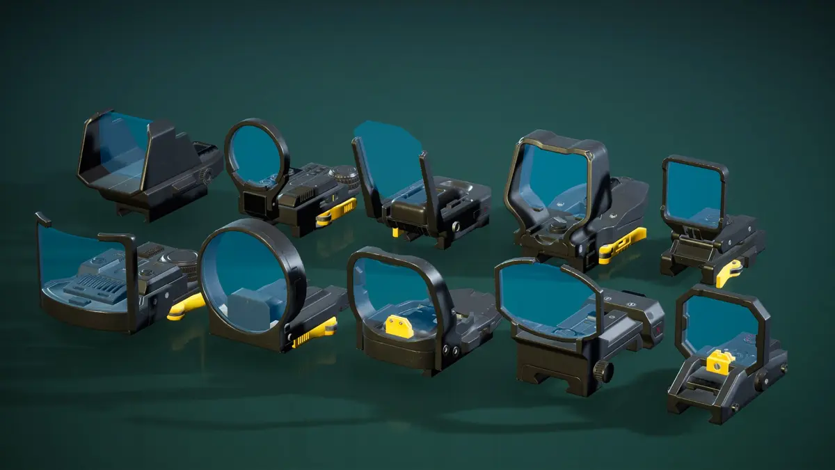Collimator Sights Bundle 3D model