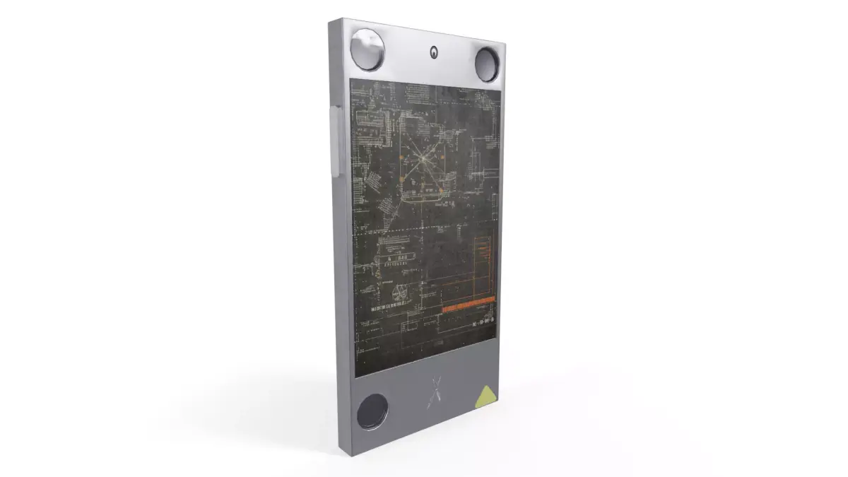 Sci-Fi Phone Low-poly 3D model