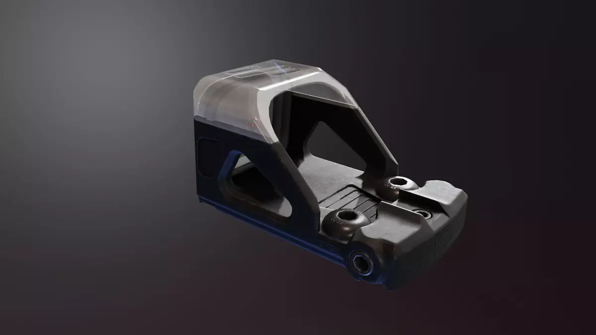 OMSx RedDot Sight Low-poly 3D model