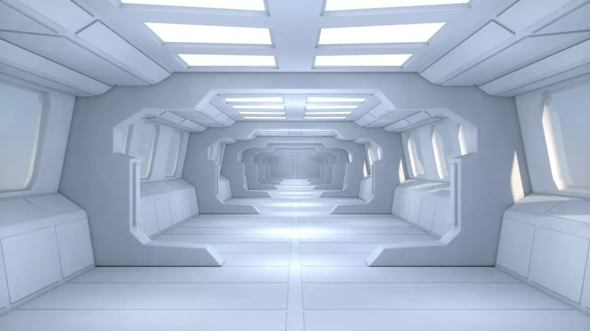 Sci Fi Corridor 3D model 175
