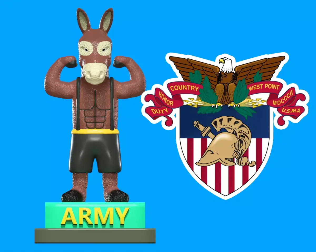 Army Mule - United States Military Academy mascot - 3d print 3D print model purchase