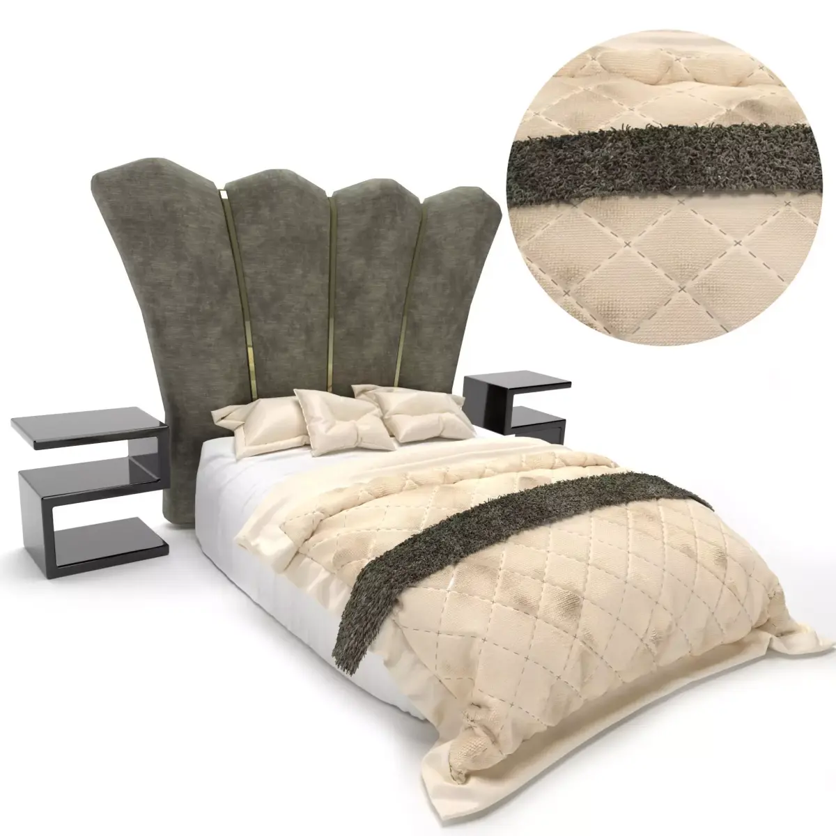 Bed Persia Model Free 3D model