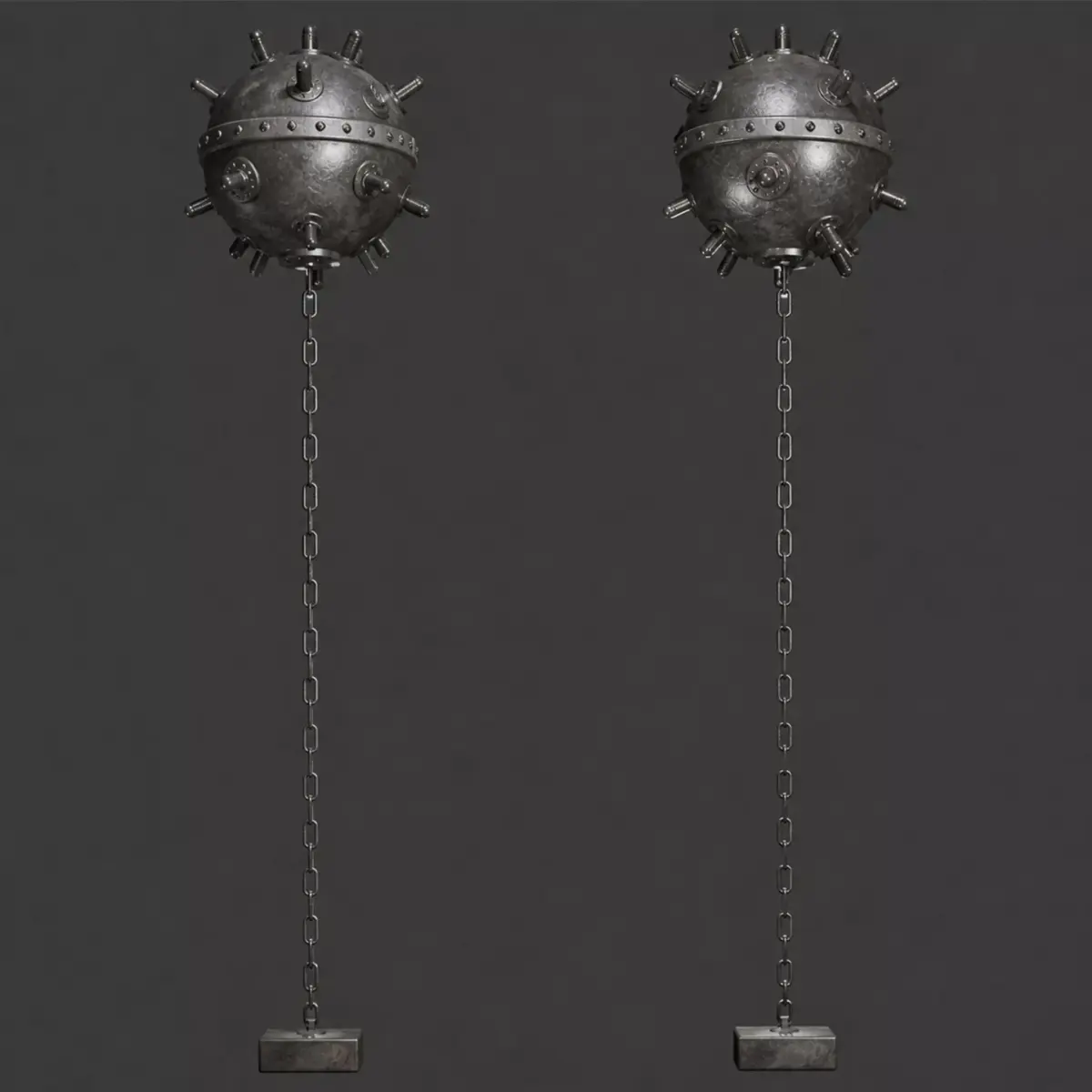 Sea Mine Low-poly 3D model purchase