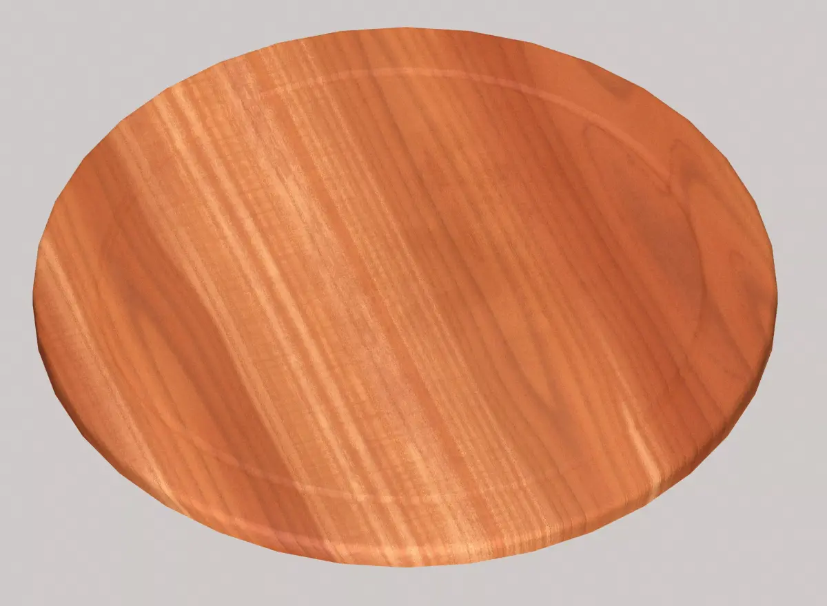 Wooden chopping board Free low-poly 3D model buy