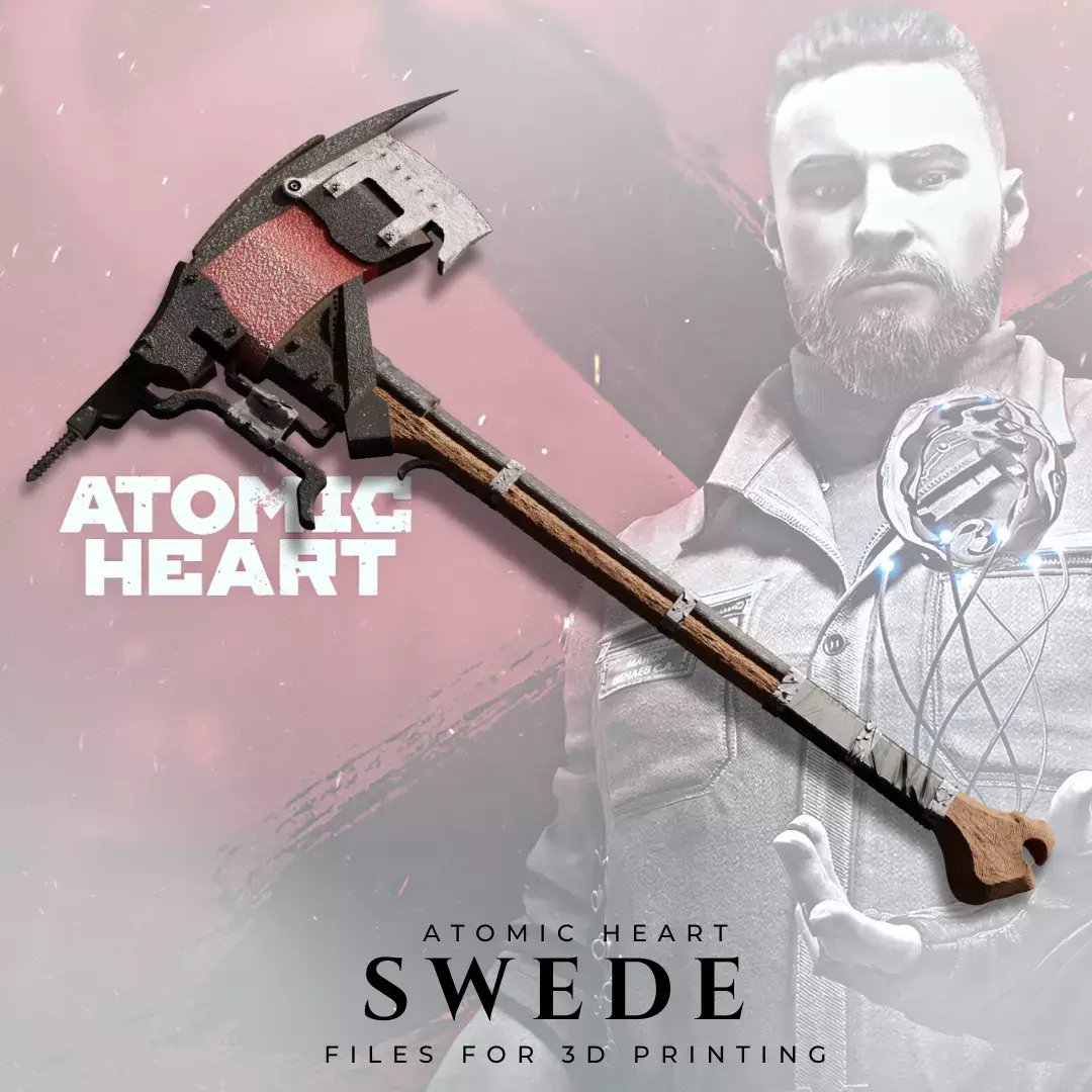 Swede axe from Atomic Heart 3D print model