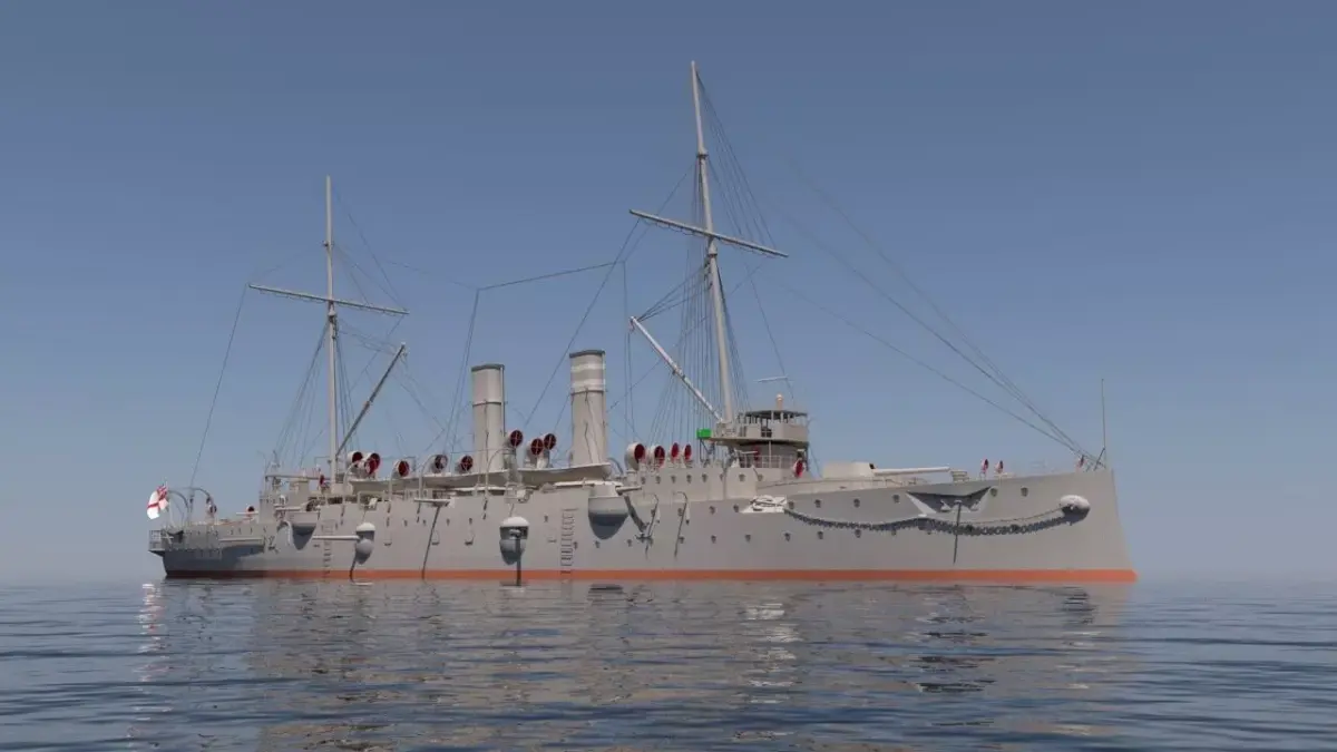 HMS Hawke 3D model