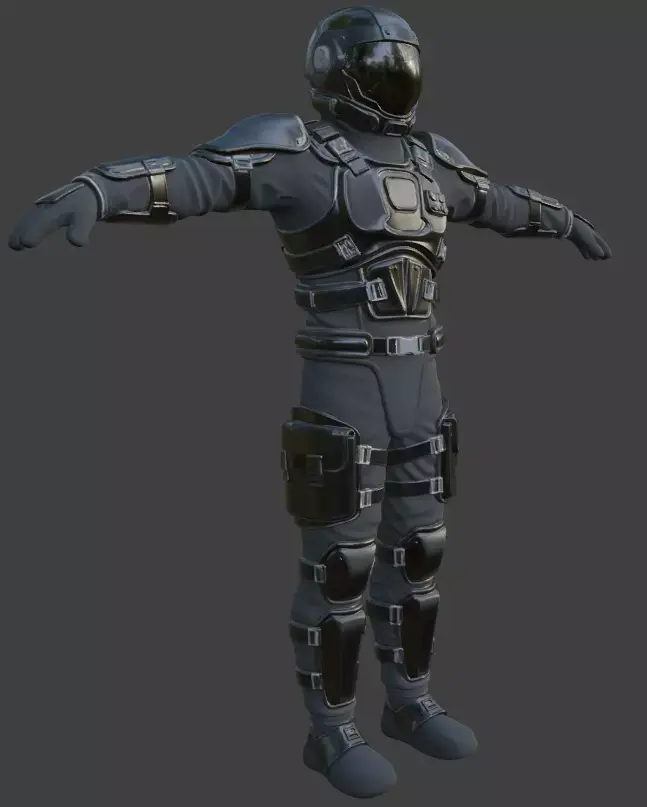 Astronaut Spacesuit 3D Model 3D model 23