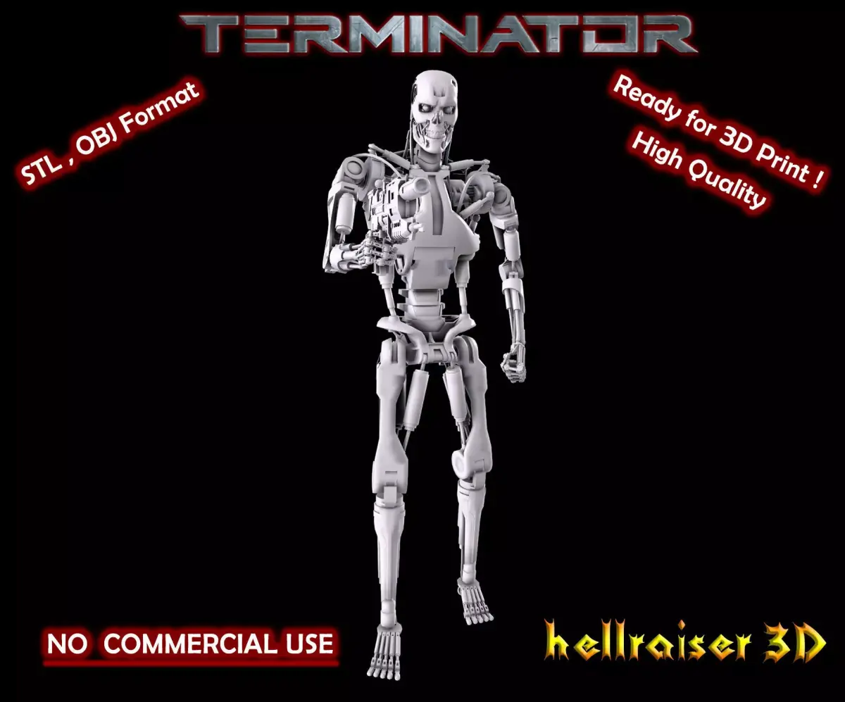 Terminator T-800 Endoskeleton Pose 3 3D print model purchase